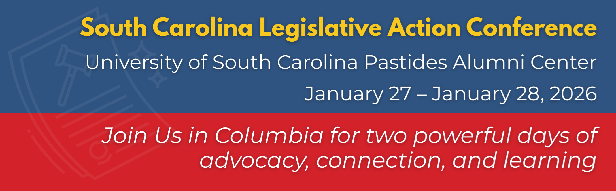 South Carolina Legislative Action Conference Jan 27-28, 2026